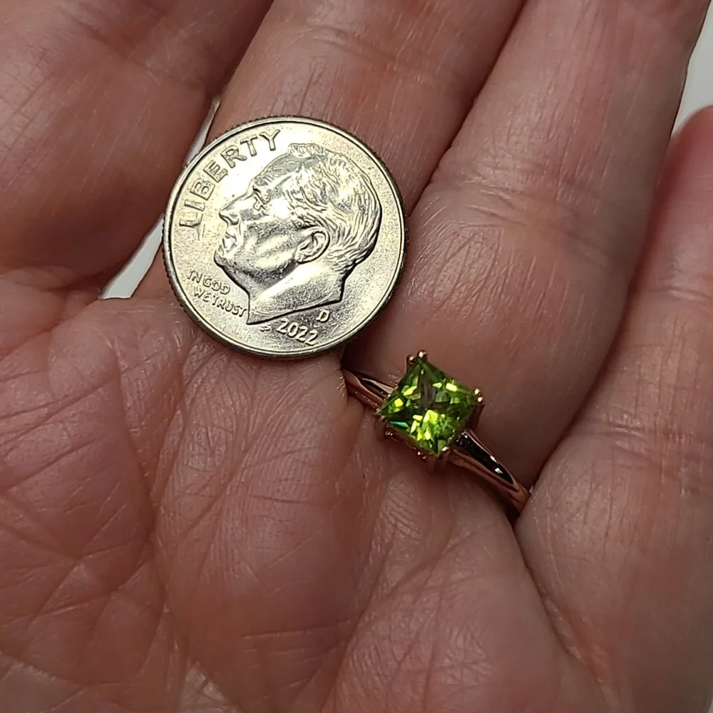 Peridot Rose Gold Ring